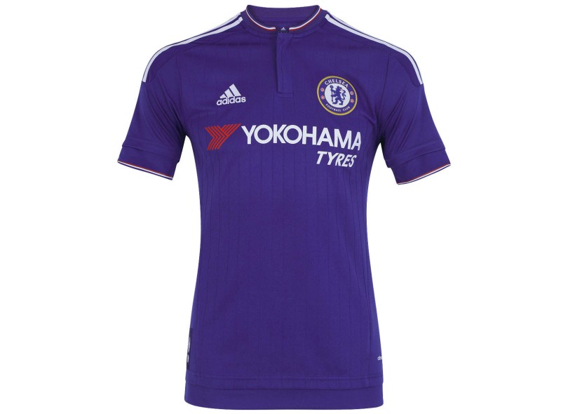 Camisa Torcedor Chelsea I 2015/16 sem Número Adidas