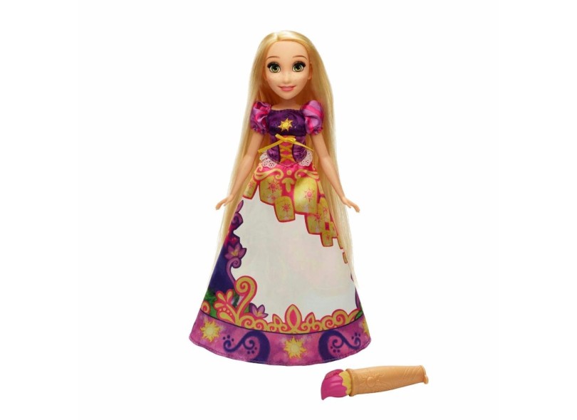Boneca Princesas Disney Vestido Mágico Rapunzel Hasbro