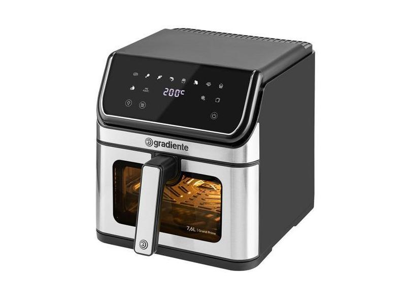 Fritadeira Air Fryer Grand Prime Gradiente 7,6 Litros Digital Inox Ant