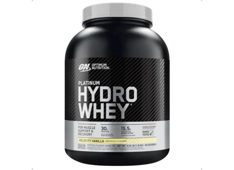 Whey Protein Platinum Hydro 1,6Kg 3,52 LBS Optimum Nutrition-Unissex
