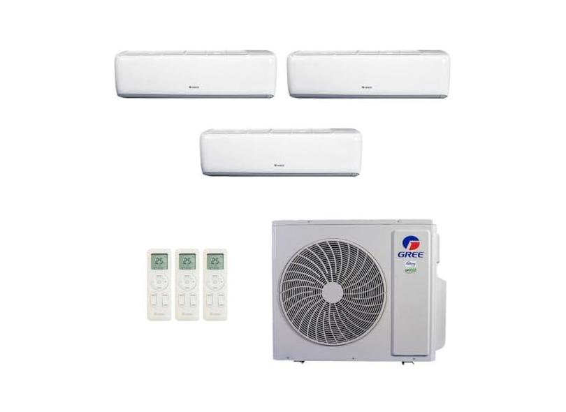 Ar-Condicionado Multi Split Inverter R-32 Gree 42.000 (2x Evap HW 18.000 + 1x Evap HW 24.000) Quente/Frio 220V