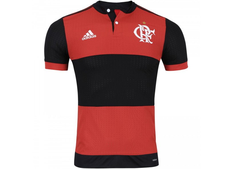 Camisa Jogo Flamengo I 2017/18 Sem Número Adidas