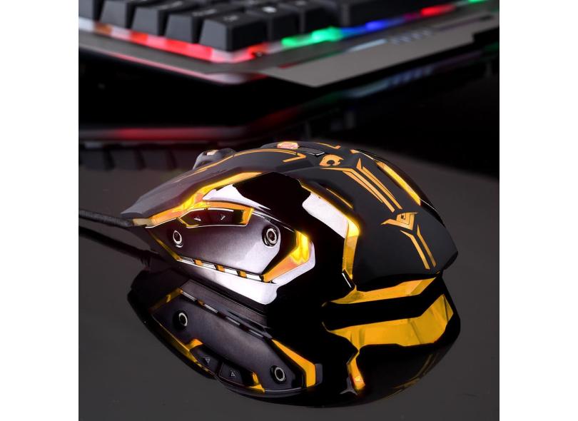 Rajfoo Esport Gaming Mouse ergonômico Macro programável 6D Botões Mice ...