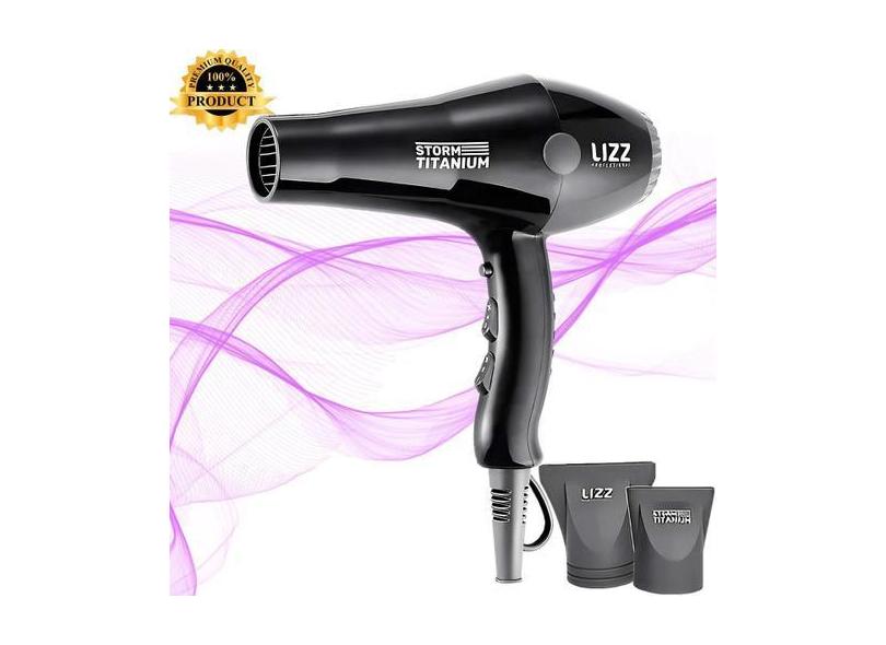 Secador De Cabelo Lizz Storm Titanium Anti-Frizz