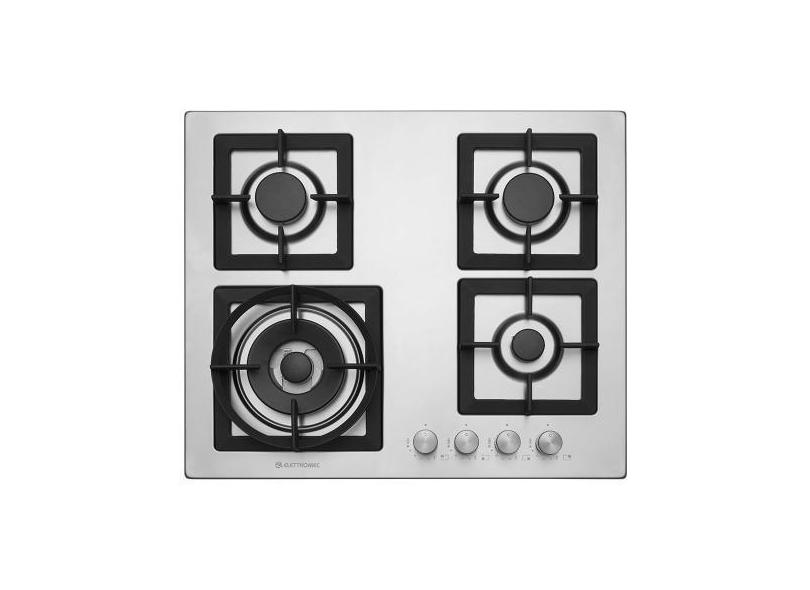 Cooktop elettromec quadratto gás 4b 60cm bivolt ckg-4q-60-xq-3zea, Biv