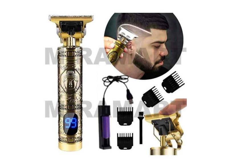 Barbeador Buda Sensor Led Maquina Elétrico Para Acabamento Usb Desenho