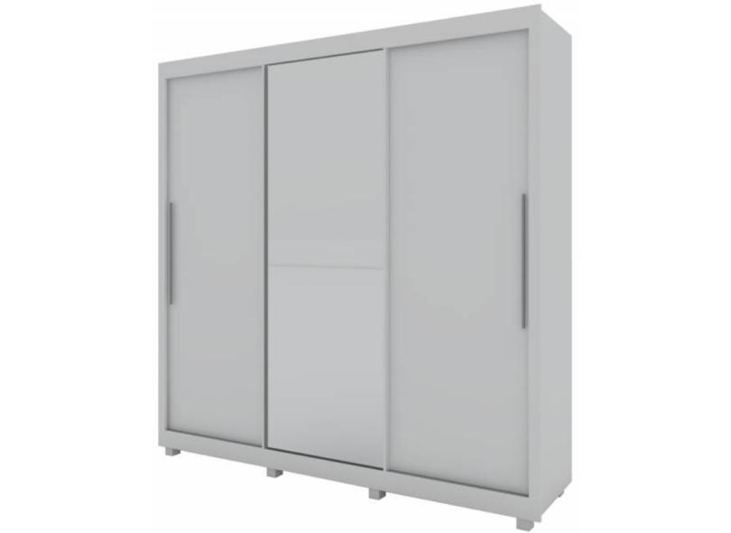 Guarda-Roupa Casal 3 Portas 4 Gavetas com Espelho Royale com Pés Gelius Móveis