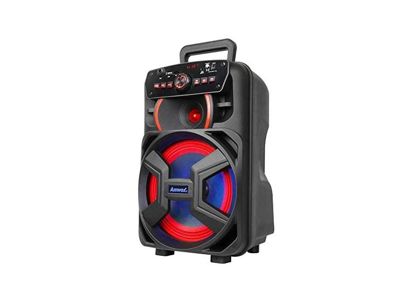 Amvox Caixa de Som Amplificada ACA 221 Gigante II - 220W RMS, Bluetooth, Rádio FM, USB, Preto