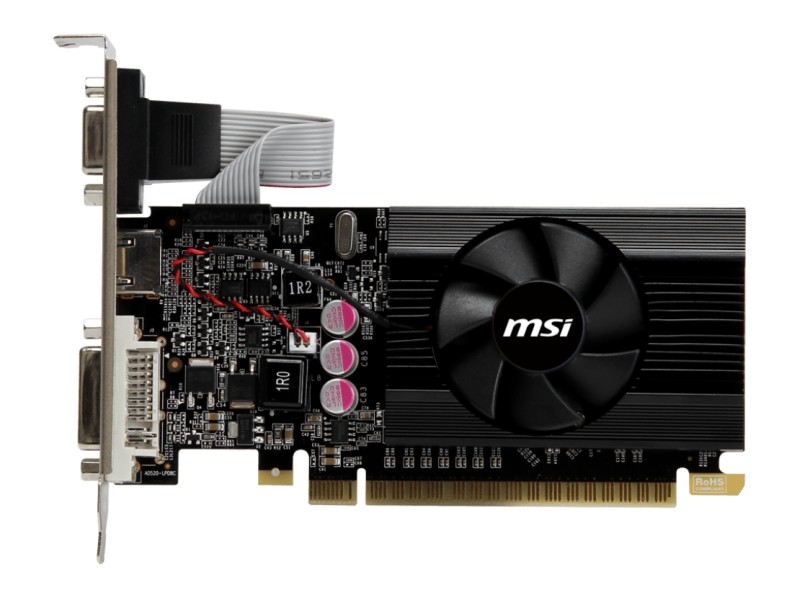 Placa de Video NVIDIA GeForce GT 610 2 GB DDR3 64 Bits MSI N610GT-MD2GD3/LP