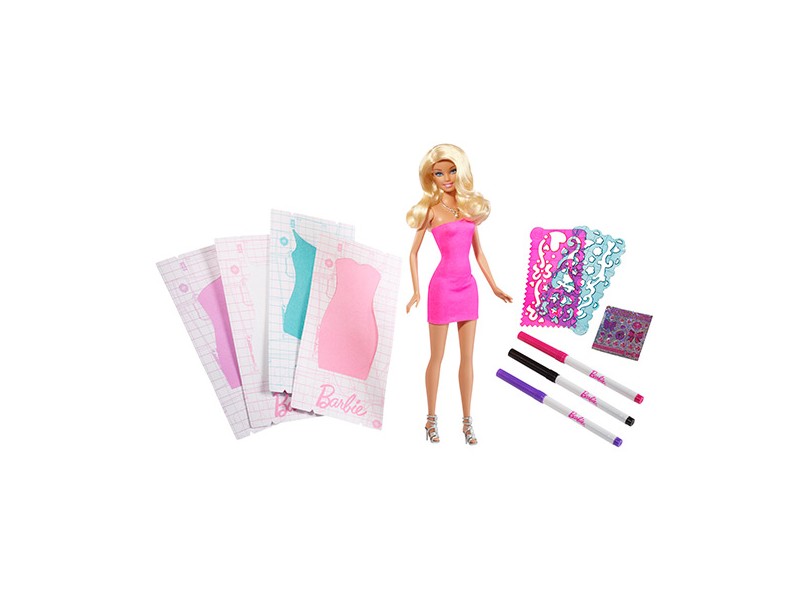 Boneca Barbie Design de Vestidos Mattel