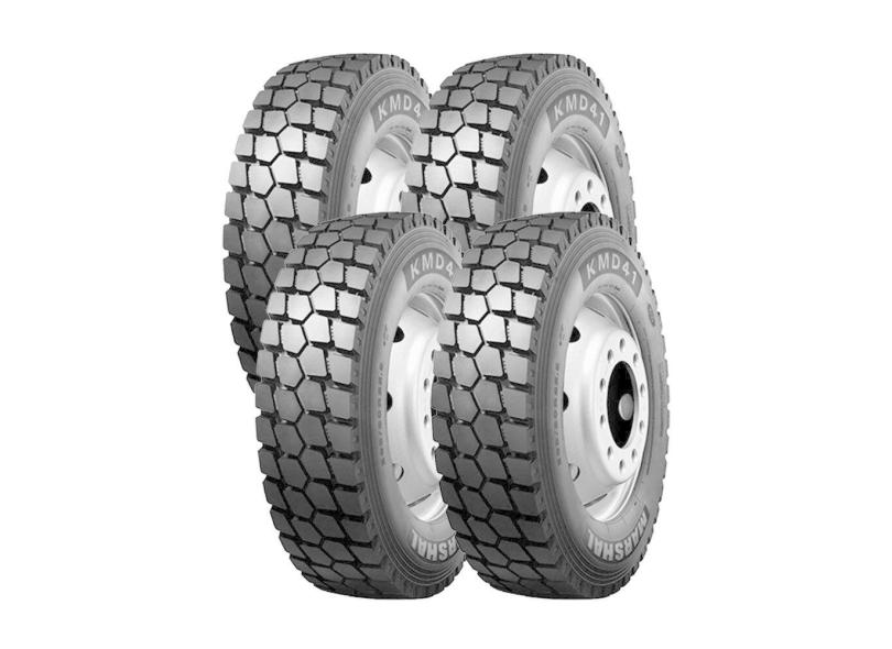 Jogo 4 Pneus Kumho Aro 22.5 KMD41 275/80R22.5 149/146K
