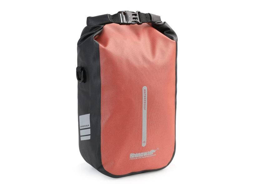 Hosioe Saco de garfo dianteiro de bicicleta de liberação rápida 4L Saco de ciclismo à prova d'água Saco dianteiro de bicicleta Saco de armazenamento para scooter elétrico Acessório de ciclismo