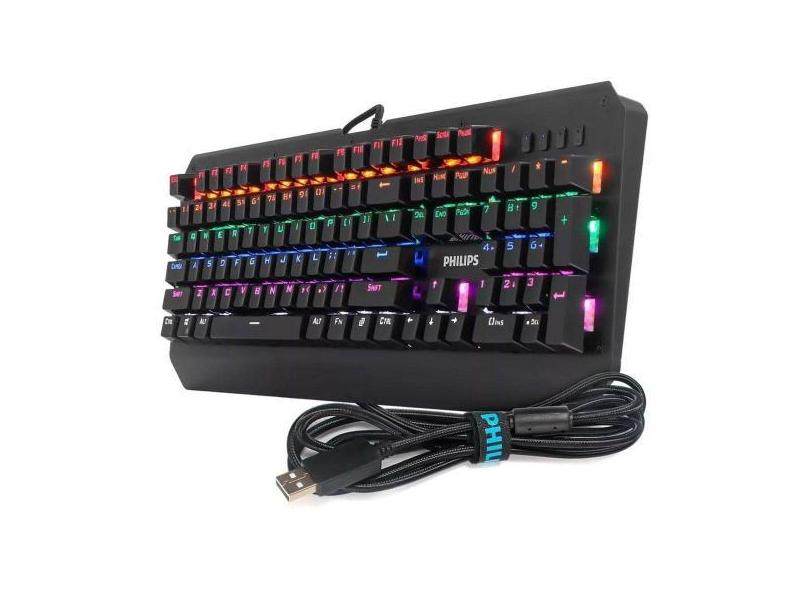Teclado Mecanico Philips Spk8413 Gamer Switch Blue - E-Blue