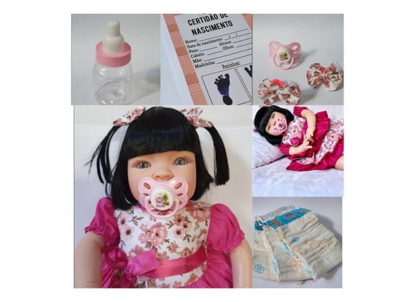 Boneca Reborn Princesa Menina Barata - Com Kit Completo