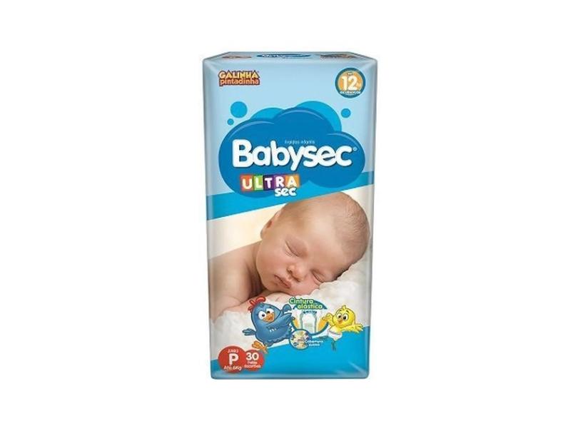 Fralda Babysec Galinha Pintadinha Ultrasec P Jumbo 30 Und Até 6kg