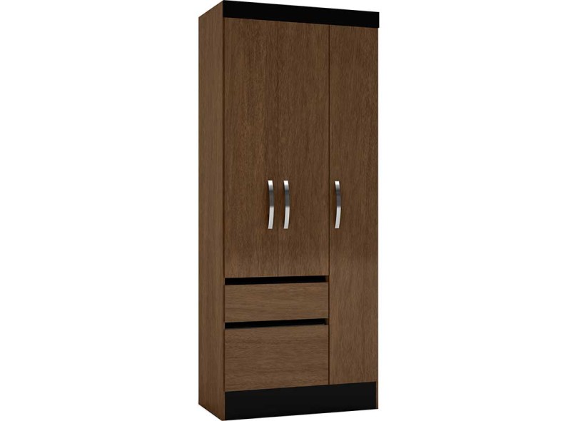 Guarda-Roupas Solteiro 3 Portas 2 Gavetas Cairo Moval