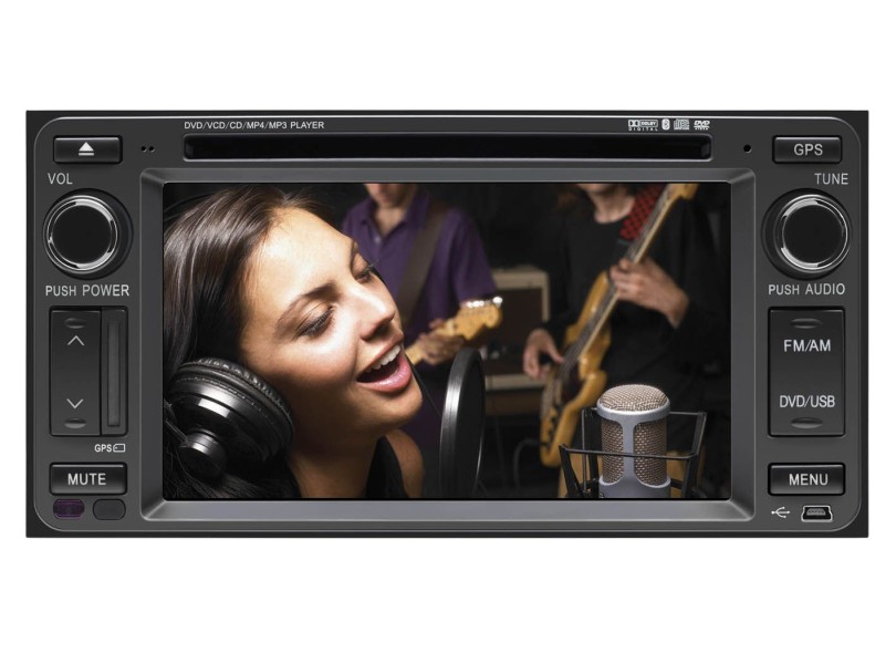 Central Multimídia Automotiva H-Buster Tela TouchScreen 6.5 " USB Bluetooth HBO-8920TO