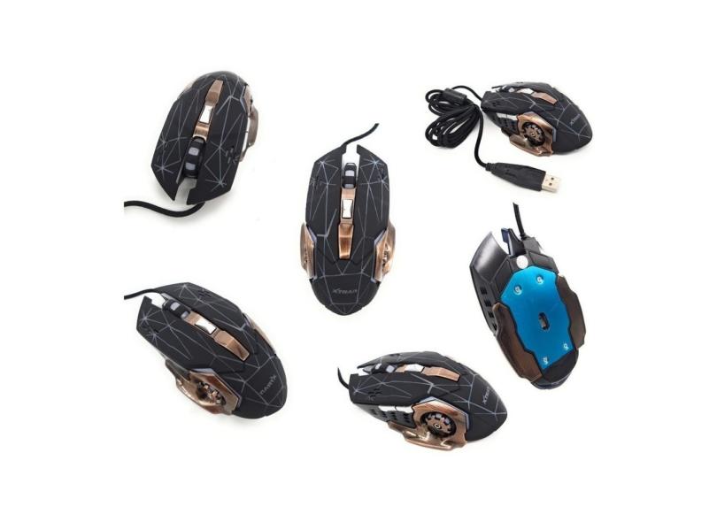 Mouse Gamer Profissional Para Jogos Com Iluminação USB Xtrad XD-X9