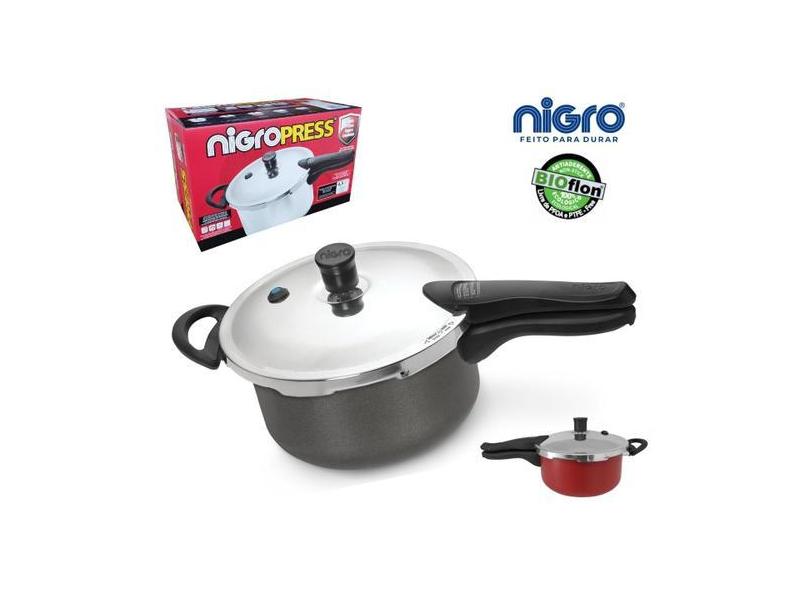 Panela De Pressão Pequena Antiaderente Nigro Press 3 Litros