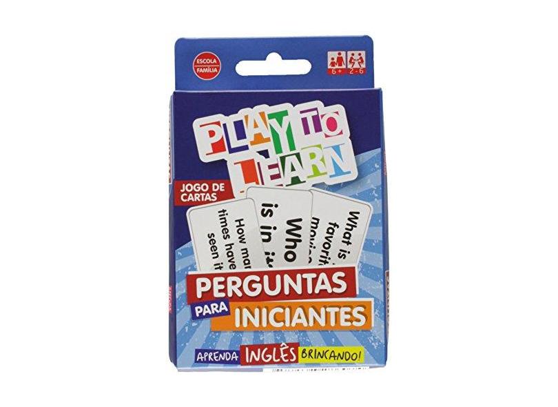 Jogo de cartas aprender inglês