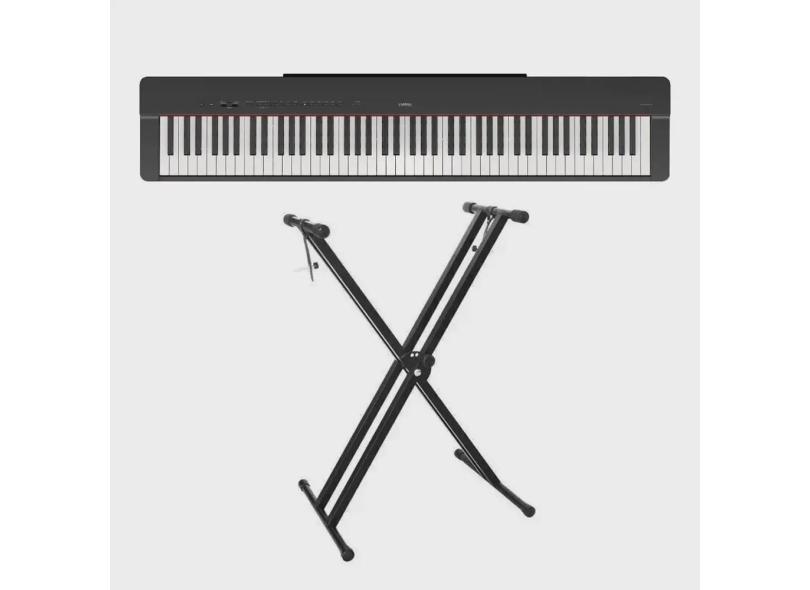 Piano Digital Yamaha P-225 - 88 Teclas ghc Toque Realista + Suporte em X