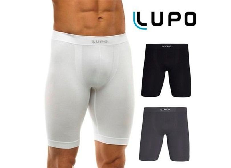 Kit 5 Cuecas Lupo Long Leg Micromodal Sem Costuras Esportes