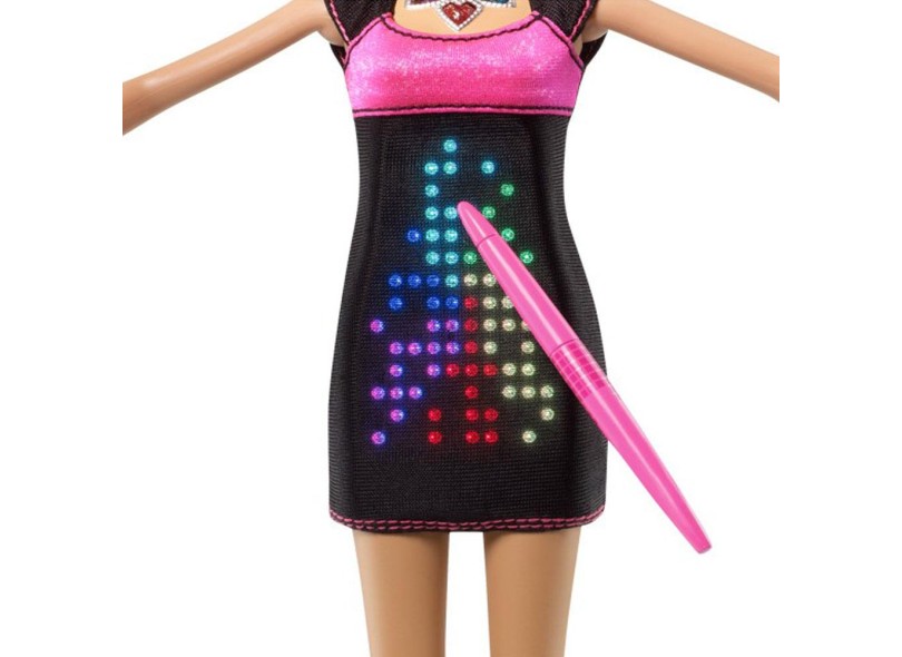 Boneca Barbie Fashion and Beauty Vestido Digital Mattel