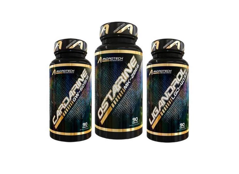Kit Suplemento Cardarin + Ligan Drol + Ostarin Importado - Androtech R