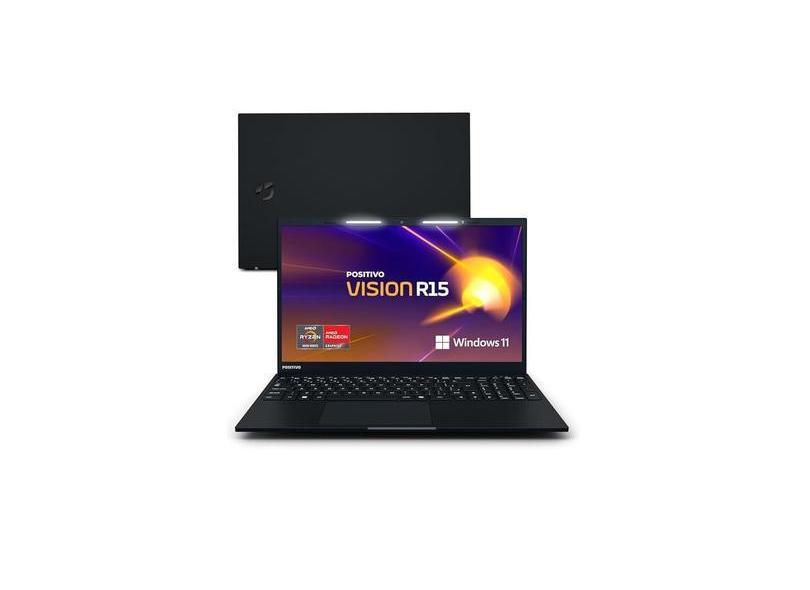 Notebook Positivo Vision R15, Ryzen 5 8gb 256gb, Windows 11 , Preto