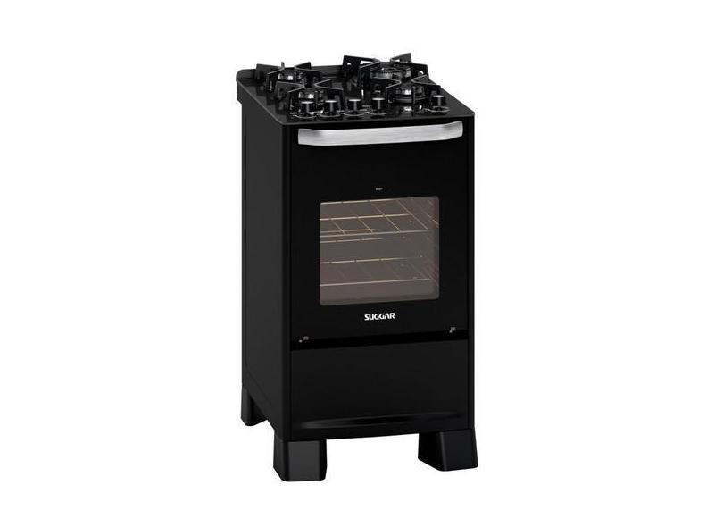 Fogão Mesa De Vidro 4 Queimadores 220V Best Grill Suggar Preto