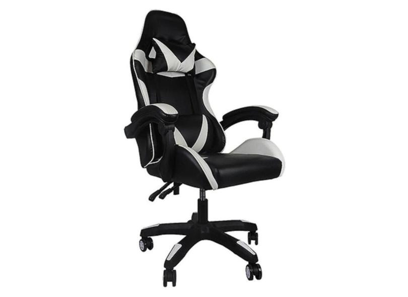 Cadeira Gamer Presidente New Sports - Branca E Preta