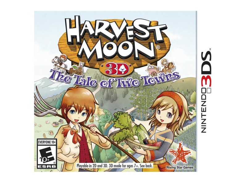Jogo Harvest Moon 3D: The Tale of Two Towns Rising Star Games Nintendo 3DS