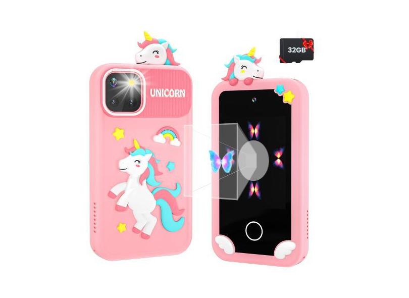 Smartphone MOREXIMI Kids com pirâmide holográfica 32GB rosa