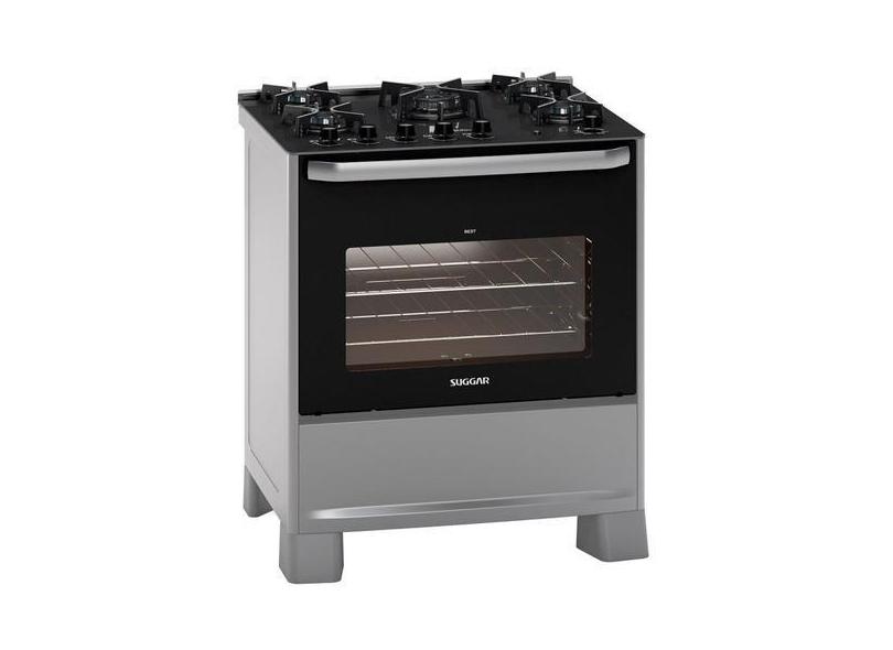 Fogão Mesa de Vidro 5 Queimadores 220V Best Grill Cinza - Suggar, 220V