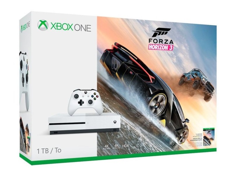 Console Xbox One S 1 TB Microsoft HDR 4K