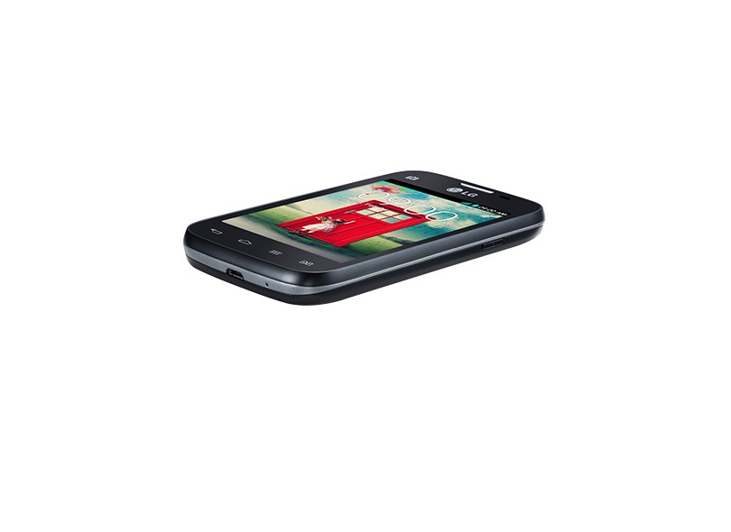 Smartphone LG L40 D175 Câmera 3,0 MP Desbloqueado 2 Chips 4 GB Android 4.4 (Kit Kat) Wi-Fi 3G