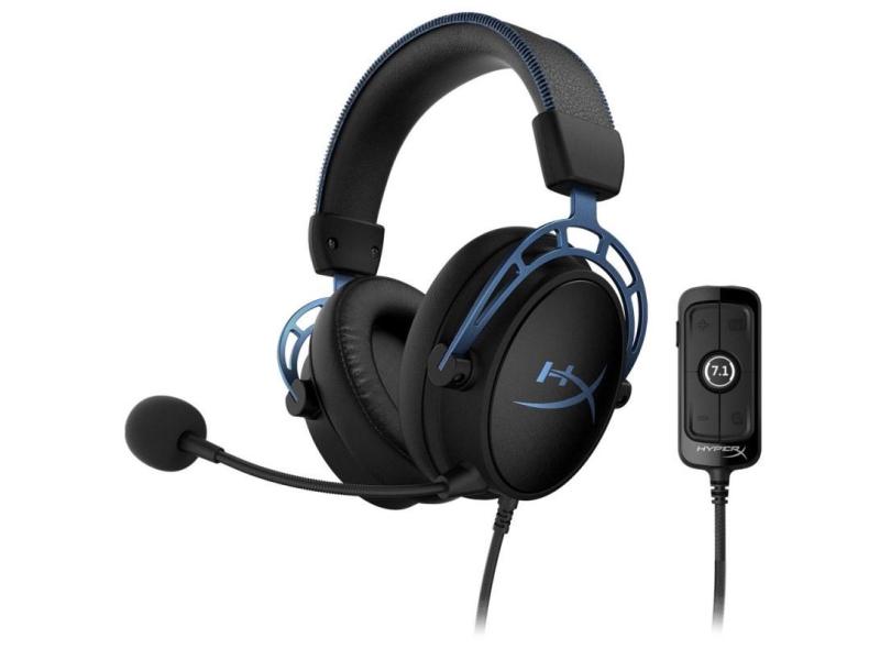 Fone De Ouvido Kingston Hyperx Cloud Alpha S Jogos Para Pc Azul Preto