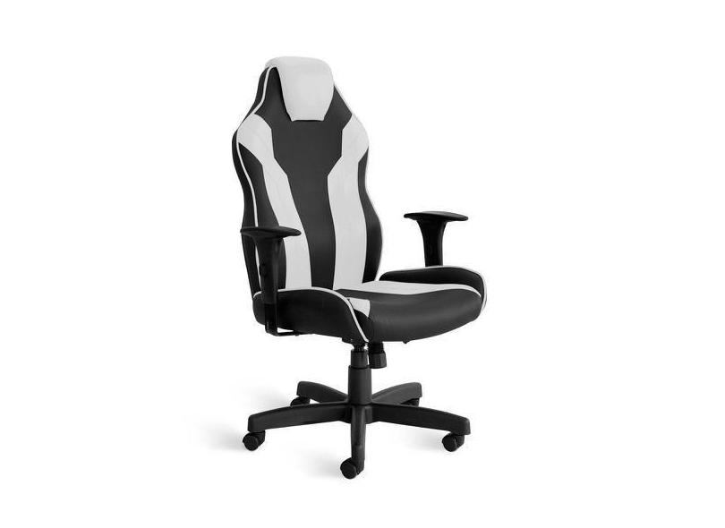 Cadeira Gamer Giratória Relax 5033 Braços 8317 Pt/Bc - Flex Cadeiras