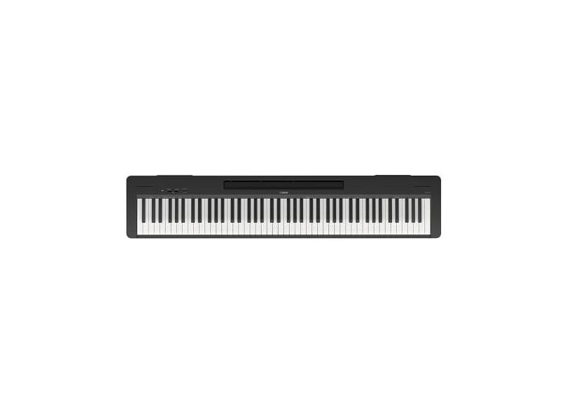 Piano Digital P 145B Preto 88 Teclas Sensitivas Com Fonte e Pedal Yamaha