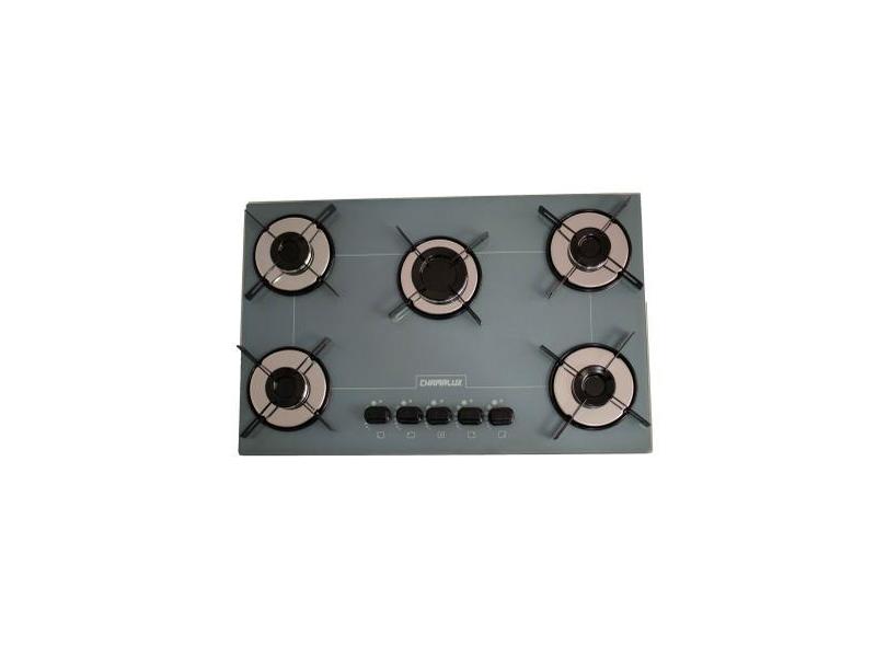 Fogão Cooktop 5 Bocas Chamalux Ultra  Chama Premium Bivolt, Prata, Biv