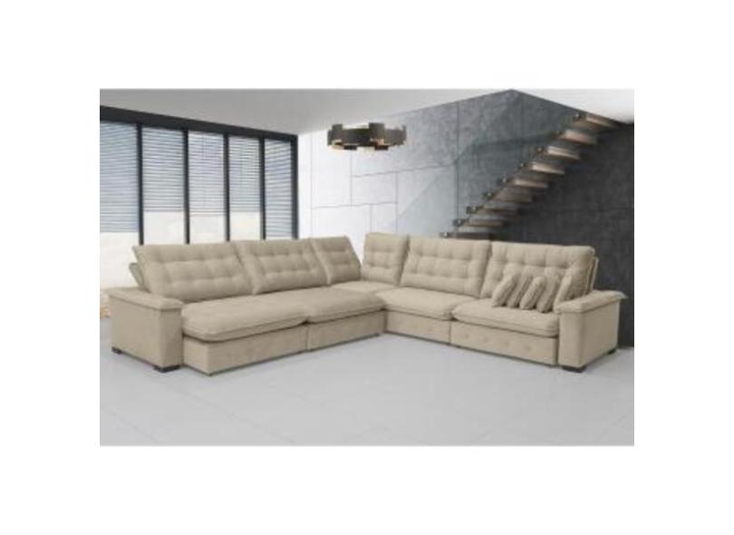 Sof Manchester 3.83mx3.83m De Canto, Retr til E Reclin vel em Promoção ...