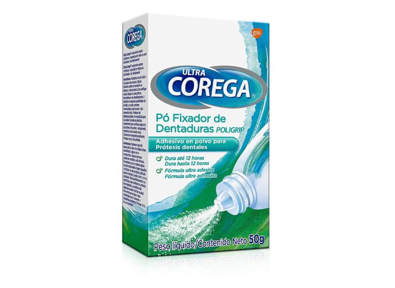 Kit 2 Corega Ultra Fixador De Dentaduras Pó 50gr Poligrip com o Melhor