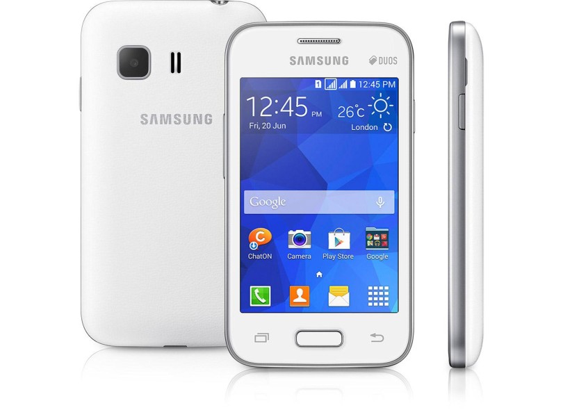 Smartphone Samsung Galaxy Young 2 Duos SM-G130M 2 Chips 4GB Android 4.4 (Kit Kat) 3G Wi-Fi