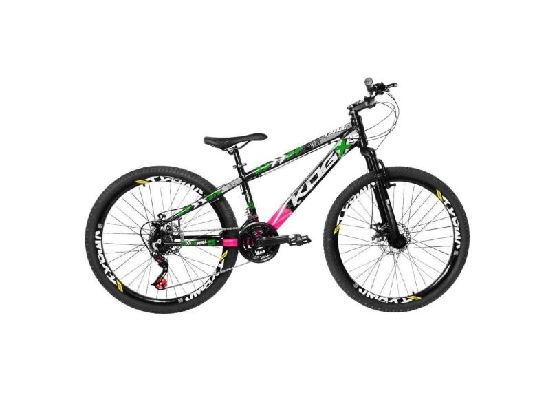 Bicicleta Aro 26 KOG 18v Disco Freeride Full X25 Tipo Viking