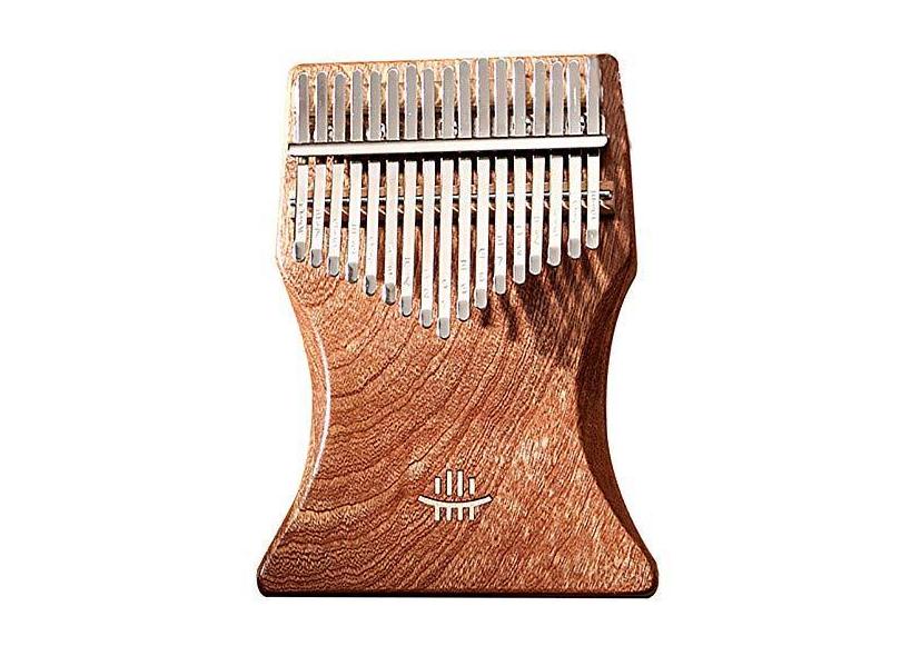 Piano de polegar Kalimba de 17 teclas, piano de dedo de madeira maciça, teclado de percussão de dedo, instrumento de piano de polegar para amantes de música, com folheto de estudo de martelo de