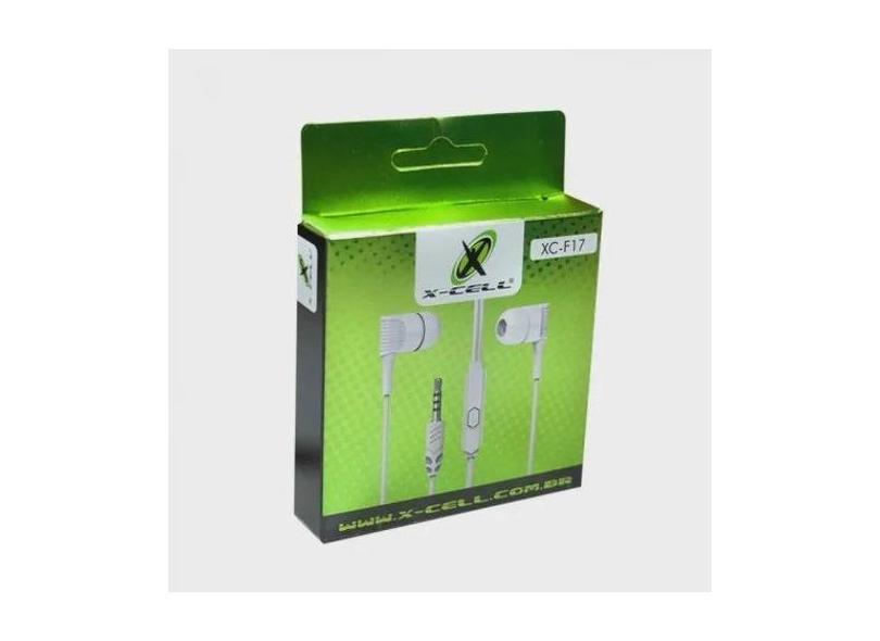 Fone de Ouvido P2 Intra Auricular com Microfone - XC-F17 X-CELL - ds, 
