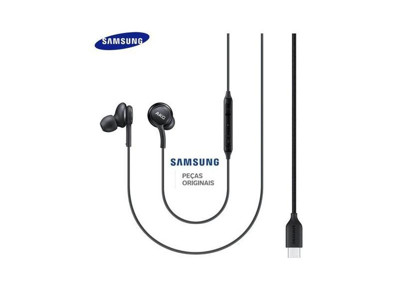 Fone De Ouvido Original Samsung Akg Entrada Usb C Preto