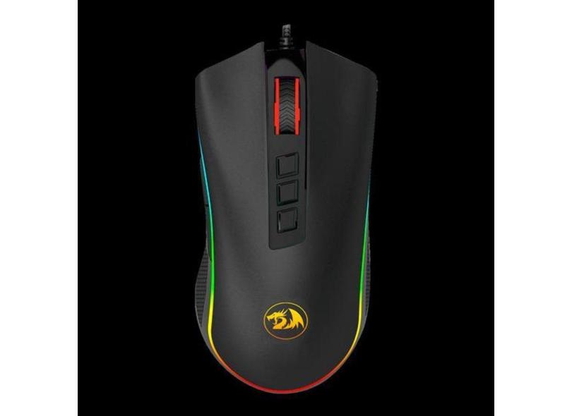Mouse Gamer Redragon Cobra Fps M711-fps / Rgb / 24000 Dpi - Preto