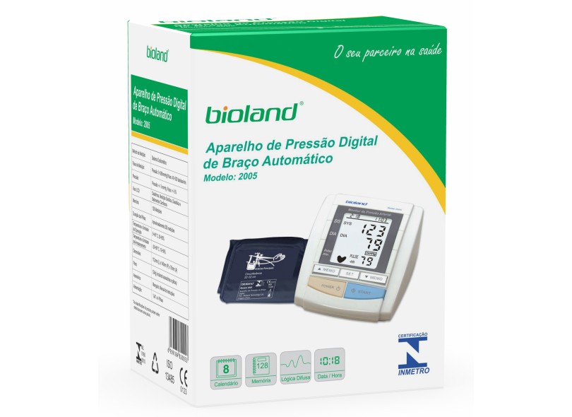 Aparelho Medidor de Pressão De Pulso Digital Automático Bioland 2005