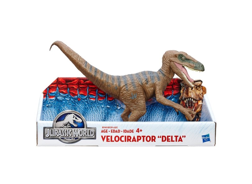 Boneco Jurassic World Titan Dino Velociraptor Charlie B1139 - Hasbro